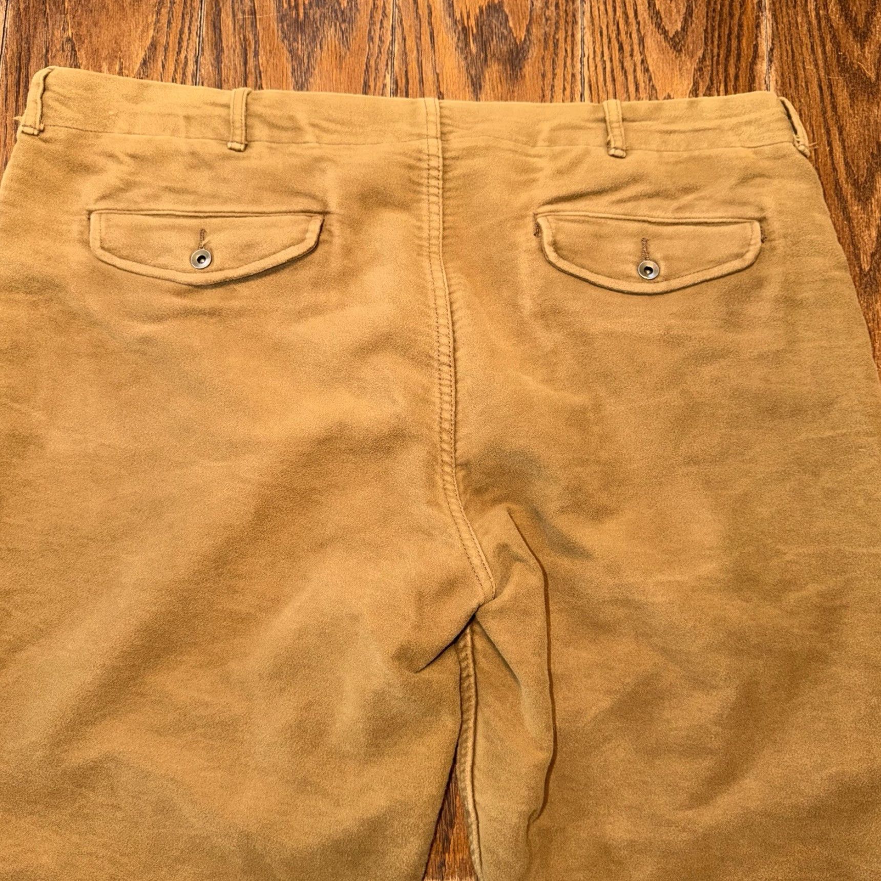 Polo Ralph Lauren VINTAGE Polo Ralph Lauren Suffield Pant Moleskin 42x30 Straight Brown Pockets - Polo Ralph Lauren Pants Size US XL / EU 56 / 4 - 7 Thumbnail