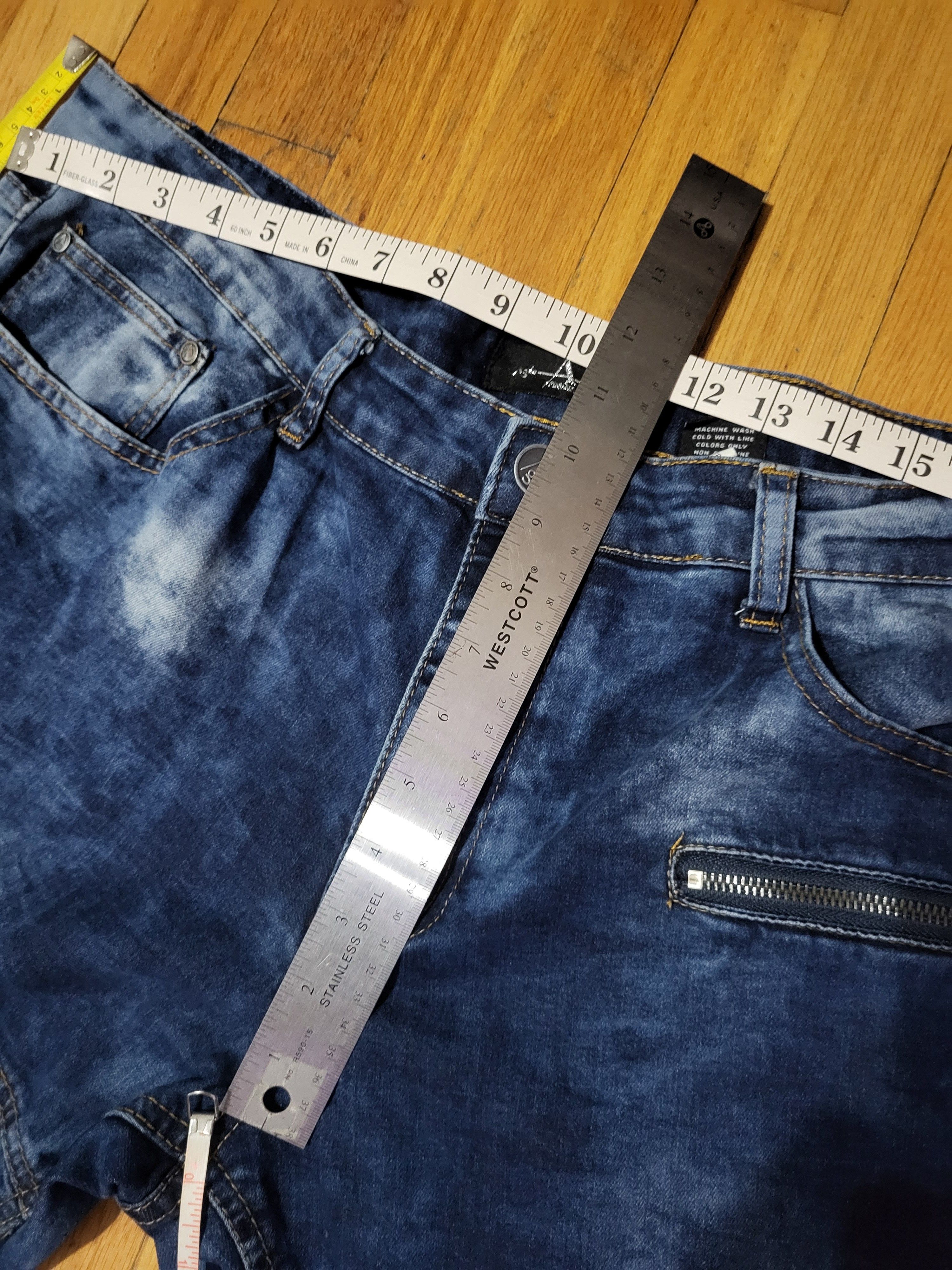 Aigle Mens Blue Jeans 36" Agile Artisan Detail Distressed Denim Size US 36 / EU 52 - 7 Thumbnail