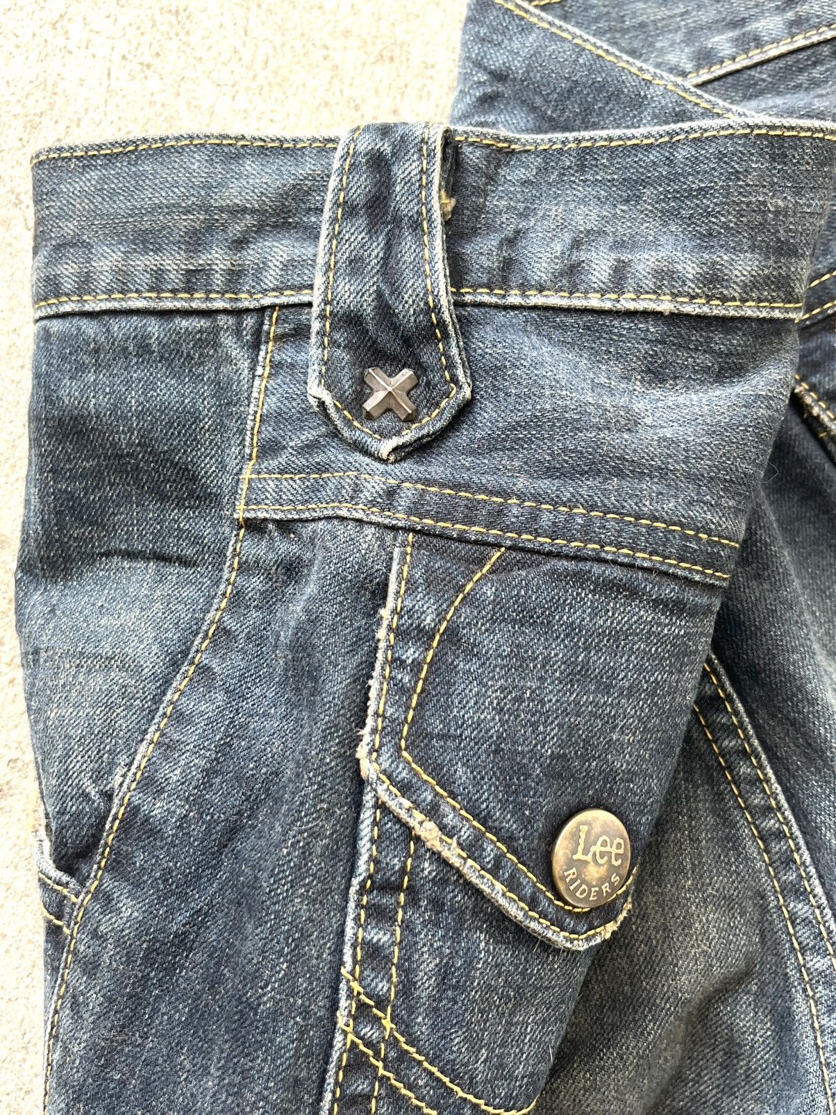 If Six Was Nine × Lee 🔥RARE DISTRESSED FLARE JEANS IF SIX WAS NINE STYLE / LEE Size US 36 / EU 52 - 11 Thumbnail