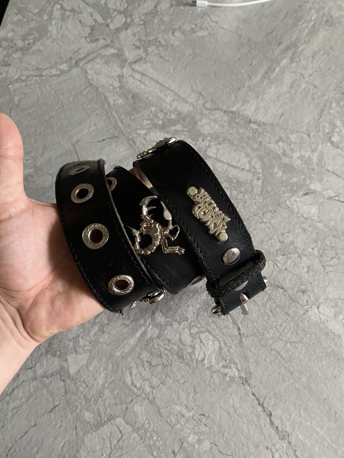 Other Vintage Leather Y2K Metal Belt Japanese Size ONE SIZE - 3 Thumbnail