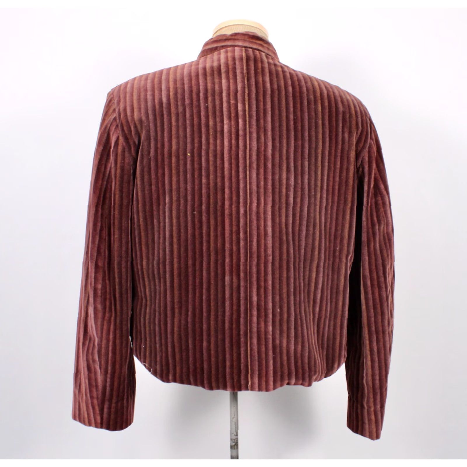 Vintage VINTAGE Mens VTG 60s 2 PC Psychedelic Rock Band Velvet Suit Sz L 1960s Outfit Set Purple Velvet Psychedelic 60s Suit Mens L Size 42R - 4 Thumbnail
