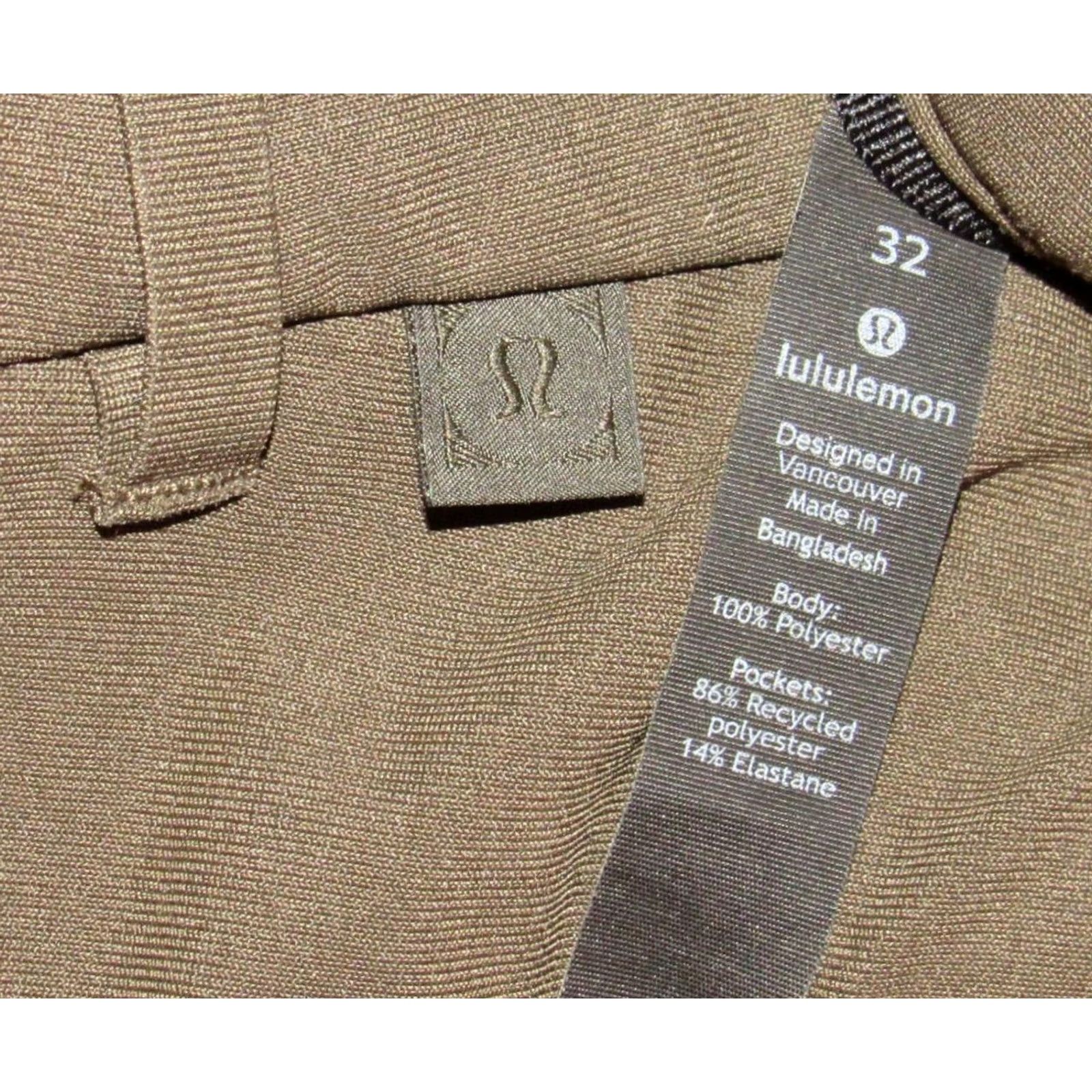 Lululemon LULULEMON Olive Green Slim Fit Commission Pants 32 x 30 Mens Size US 32 / EU 48 - 5 Thumbnail