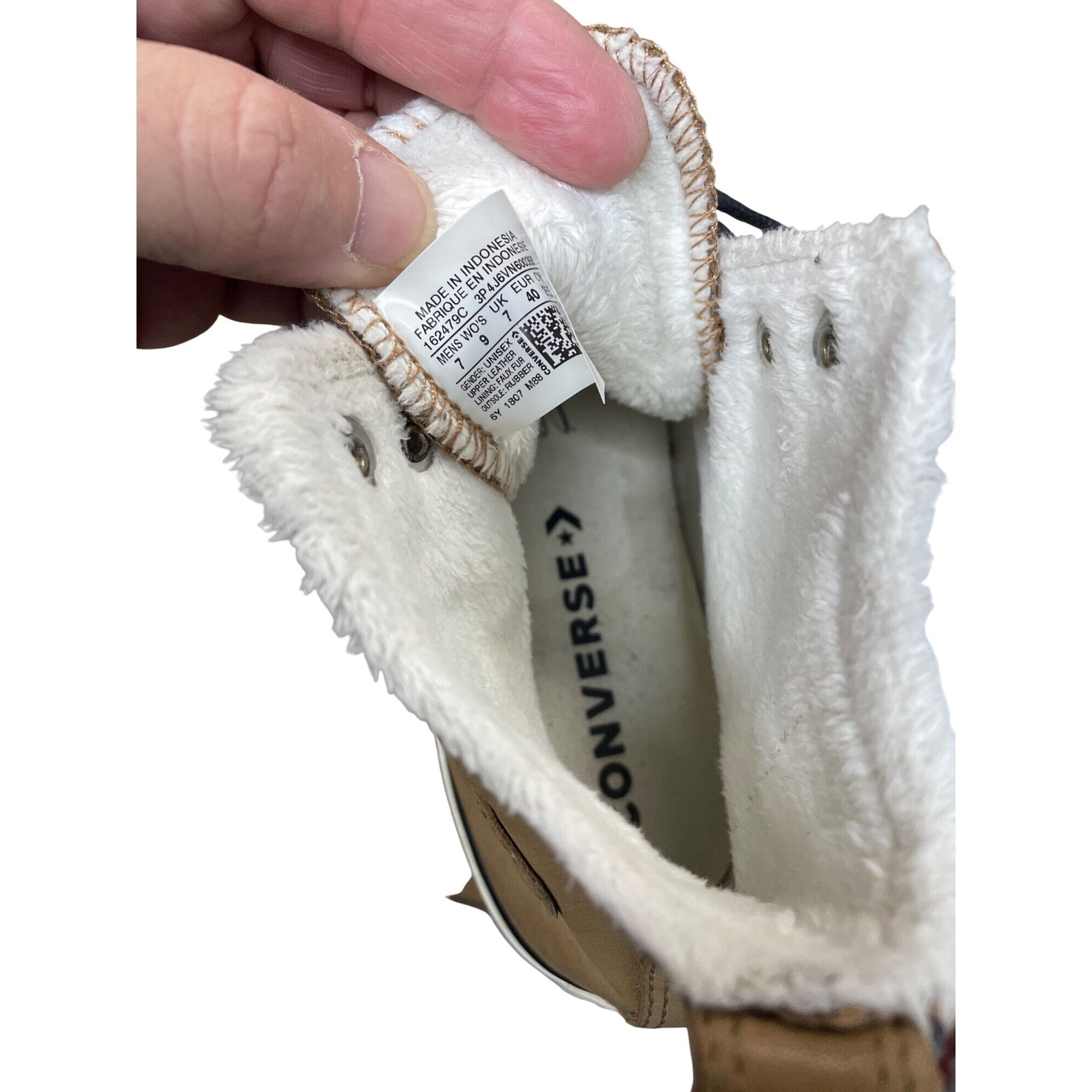 Converse Converese Chuck Taylor unisex M7W9 leather high top lined sn Size US 9 / IT 39 - 8 Thumbnail