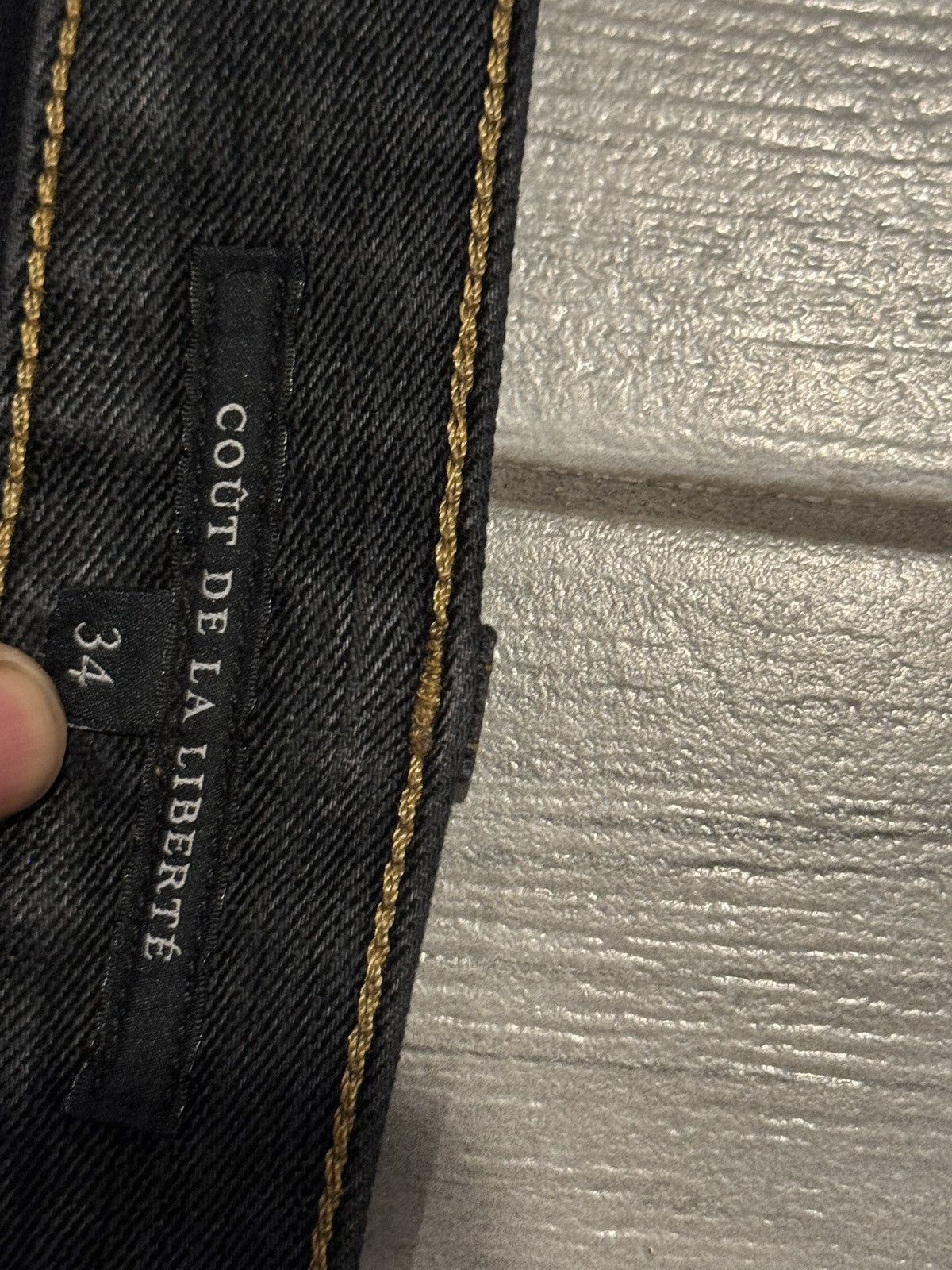 Cout de la Liberte Jimmy Stretch Suede Denim Flare Size US 34 / EU 50 - 3 Thumbnail