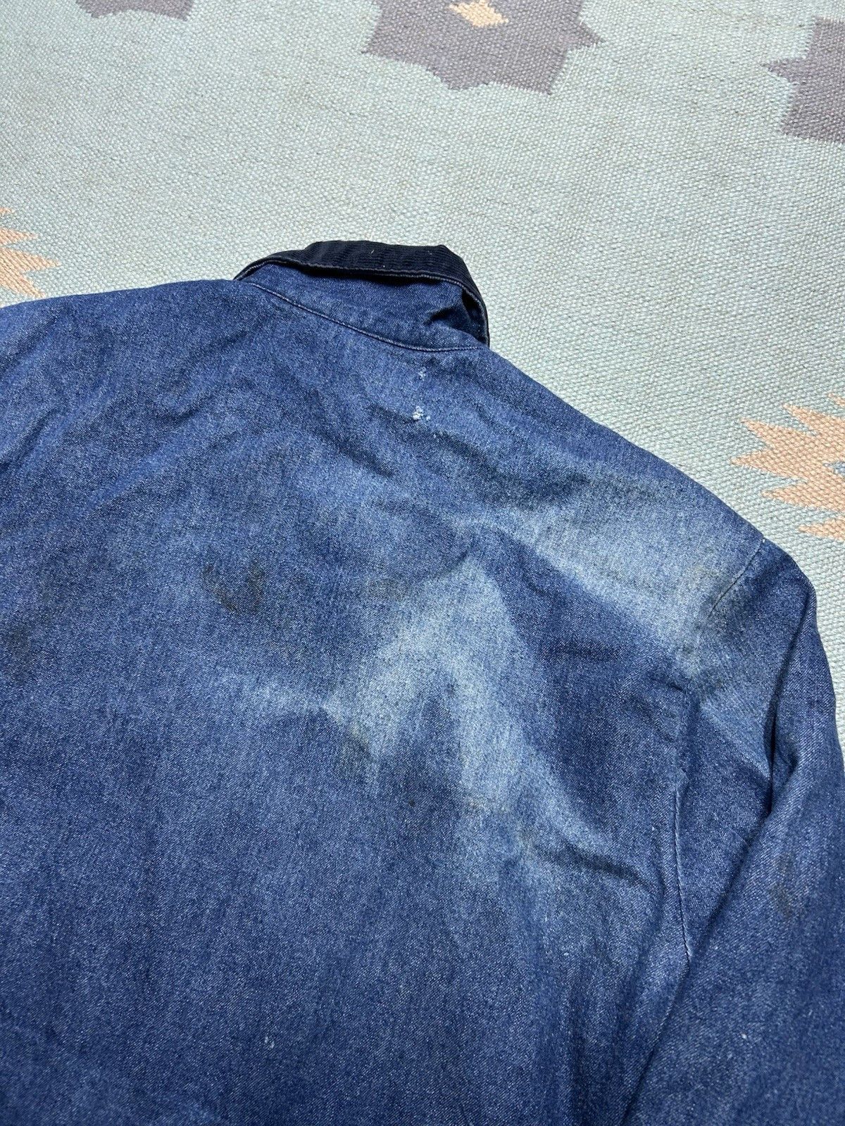 Vintage wrangler Big Ben denim jacket slash pocket distressed 44 L Size US L / EU 52-54 / 3 - 8 Thumbnail