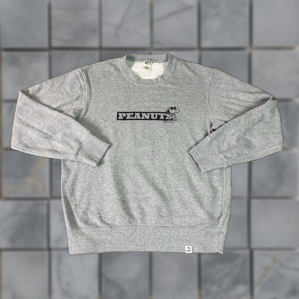 Uniqlo VINTAGE Uniqlo Sweatshirt Mens M Gray Snoopy Cartoon TV Movie Cotton Rare M Size US M / EU 48-50 / 2 - 1 Thumbnail