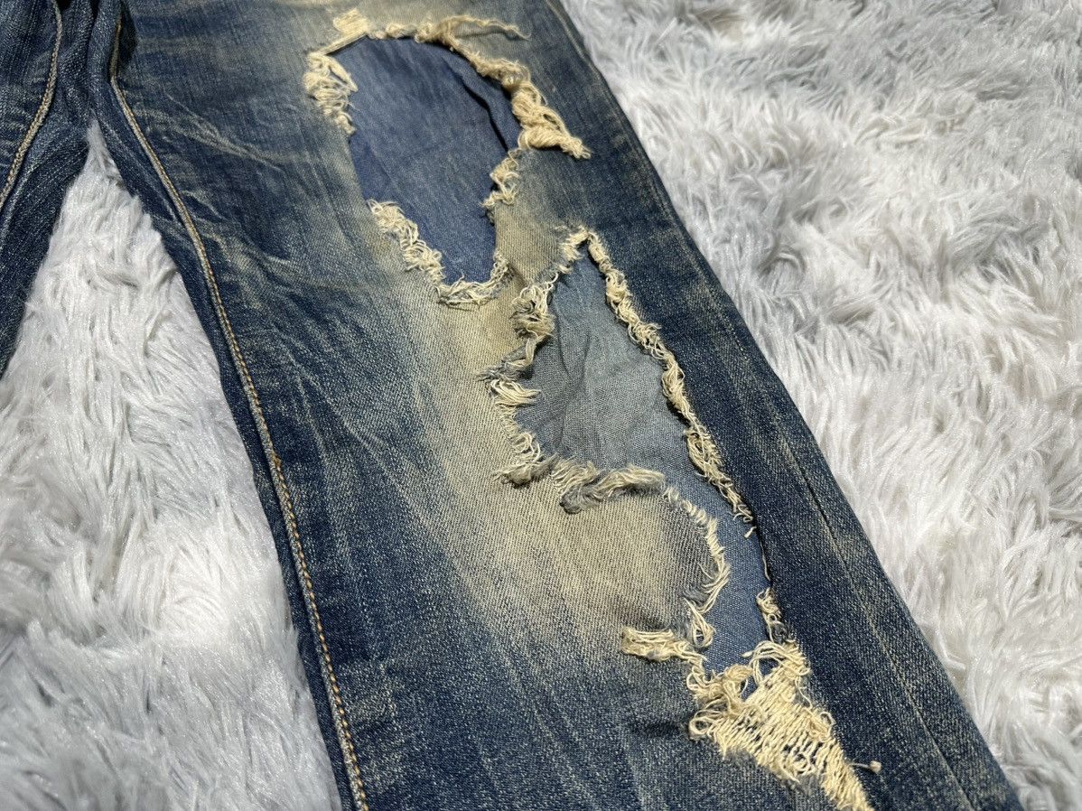 GOA 🔥Y2K Archived Goa Mud Wash Zipper Flared Denim Distressed Size US 34 / EU 50 - 8 Thumbnail