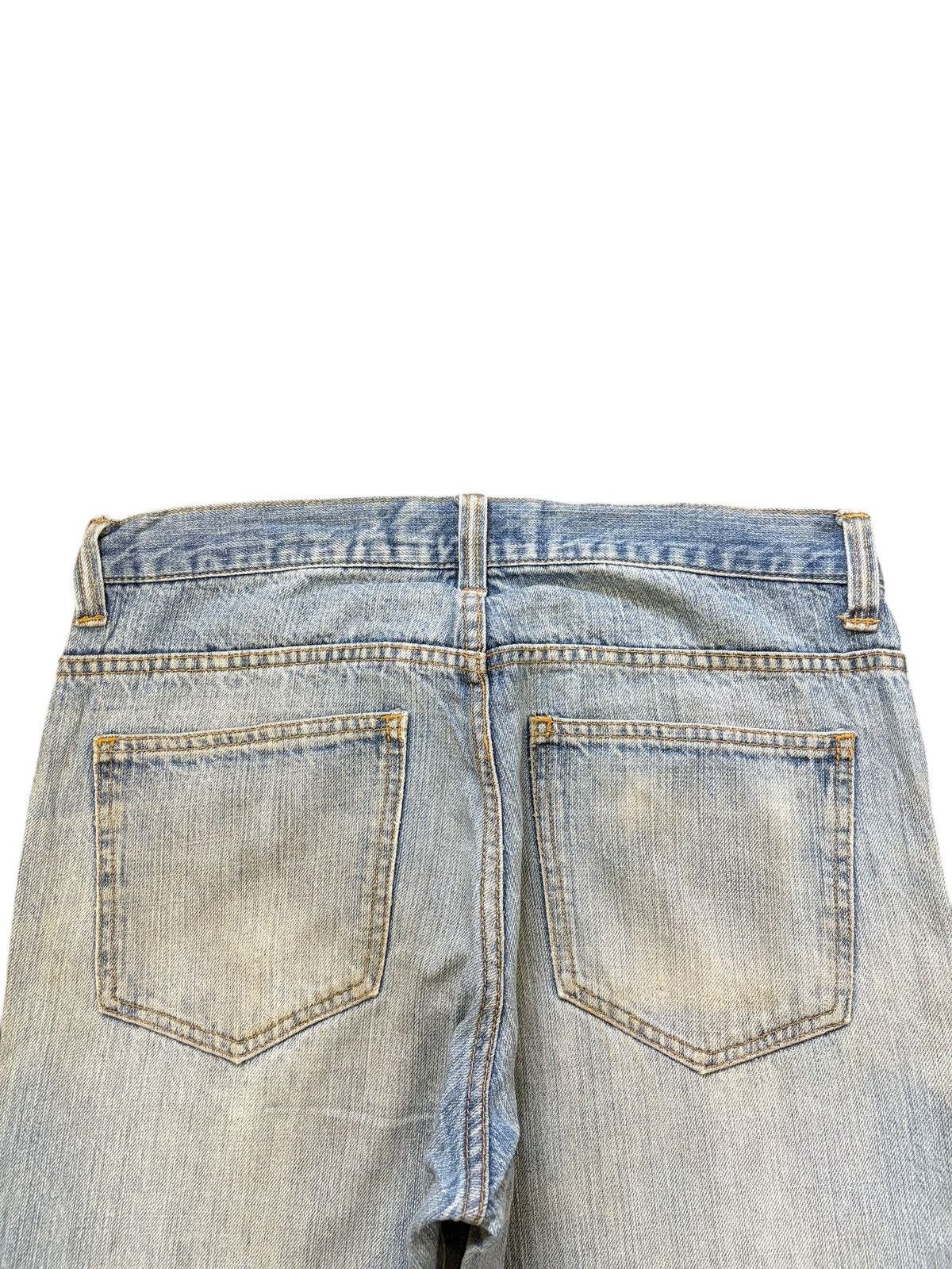 Vintage Japanese Brand Sashiko Style Distress Loose Jeans