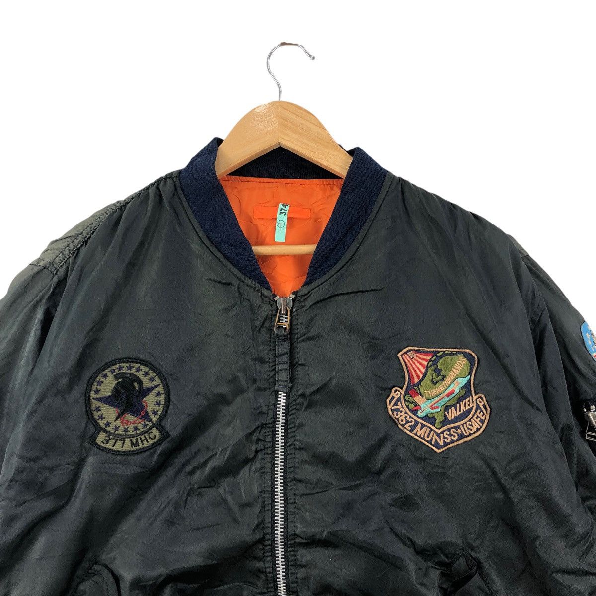 Vintage Vintage 90s MA-1 AIR FORCE Bomber Jacket Patch Logo Military Size US L / EU 52-54 / 3 - 2 Thumbnail