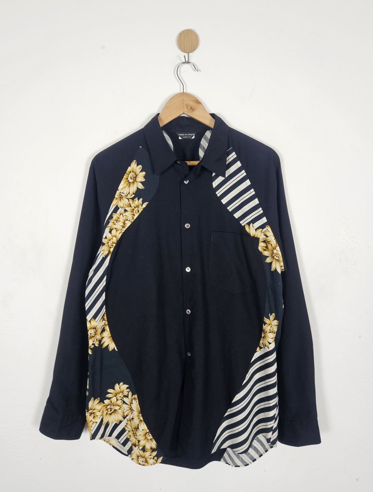 Comme des Garcons Homme Plus Comme des Garçons Homme Plus 2003 Floral Panel Shirt Size US L / EU 52-54 / 3 - 1 Thumbnail