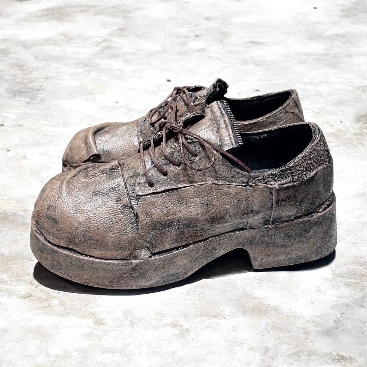 Other Custom Post Apocalyptic Leather Derby Boots Size 41 8.5 Size US 8.5 / EU 41-42 - 6 Thumbnail