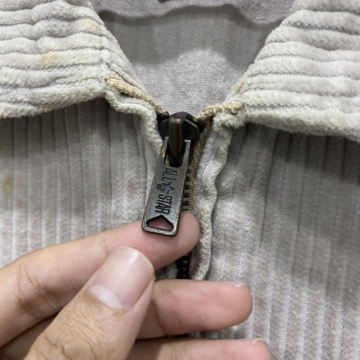 Converse Vintage 90s Converse All Star Corduroy Zip-Up Work Jacket Size US M / EU 48-50 / 2 - 10 Thumbnail
