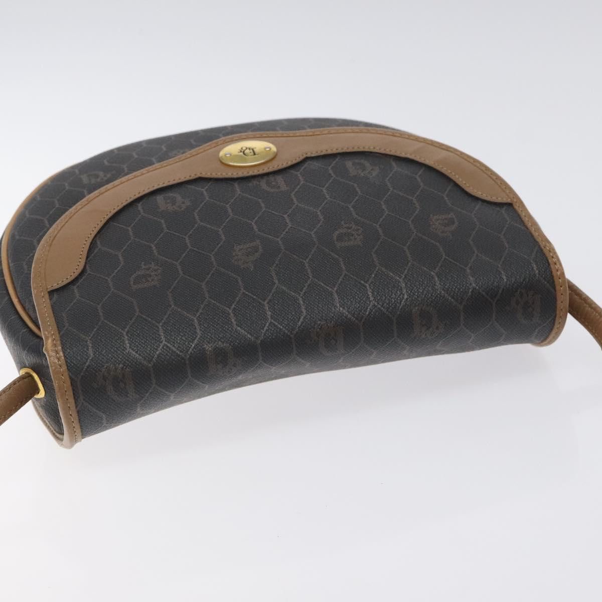 Dior DIOR Honeycomb Canvas Shoulder Bag Pvc Leather Black Gold Size ONE SIZE - 6 Thumbnail