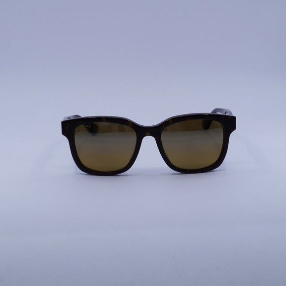 Gucci Gucci GG1639SA 002 Sunglasses Havana Square Frame Size ONE SIZE - 3 Thumbnail