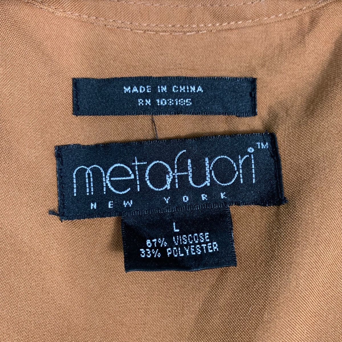 Vintage METAFUORI Hybrid Short Sleeve Button Shirt #1423-C64 Size US L / EU 52-54 / 3 - 14 Thumbnail
