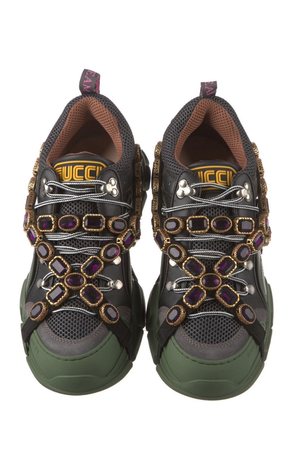 Gucci Gucci FlashTrek Green Black Trainers Size US 9.5 / EU 42-43 - 4 Thumbnail