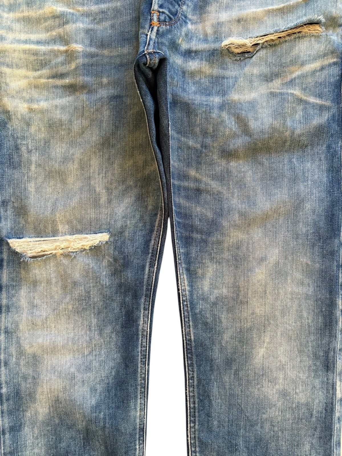 Diesel Vintage Diesel Krooley-T Bleached Distressed Ripped Jeans Size US 34 / EU 50 - 5 Thumbnail