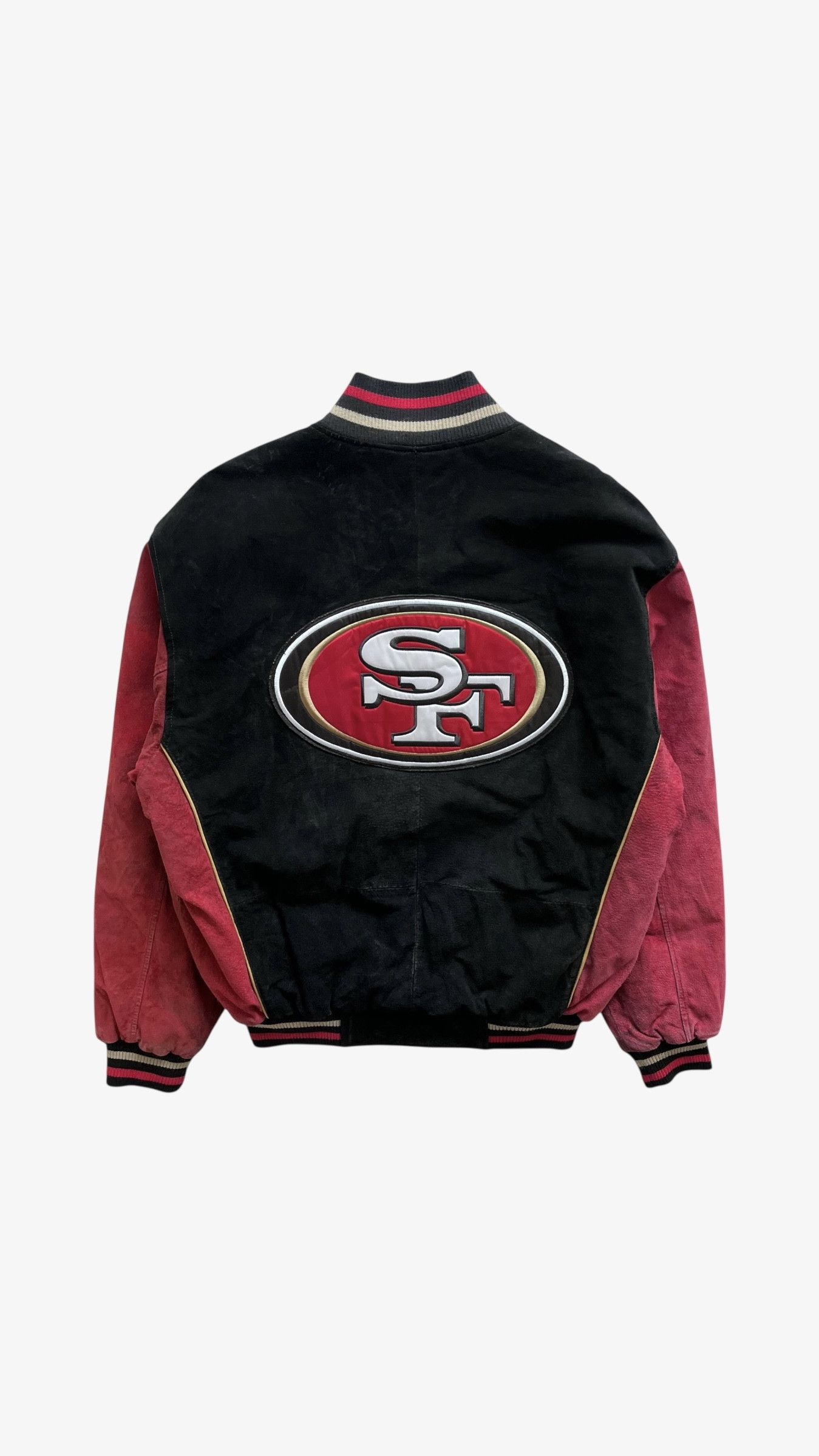 G-III Vintage 90s NFL San Francisco 49ers Leather Varsity Jacket Size US L / EU 52-54 / 3 - 2 Thumbnail