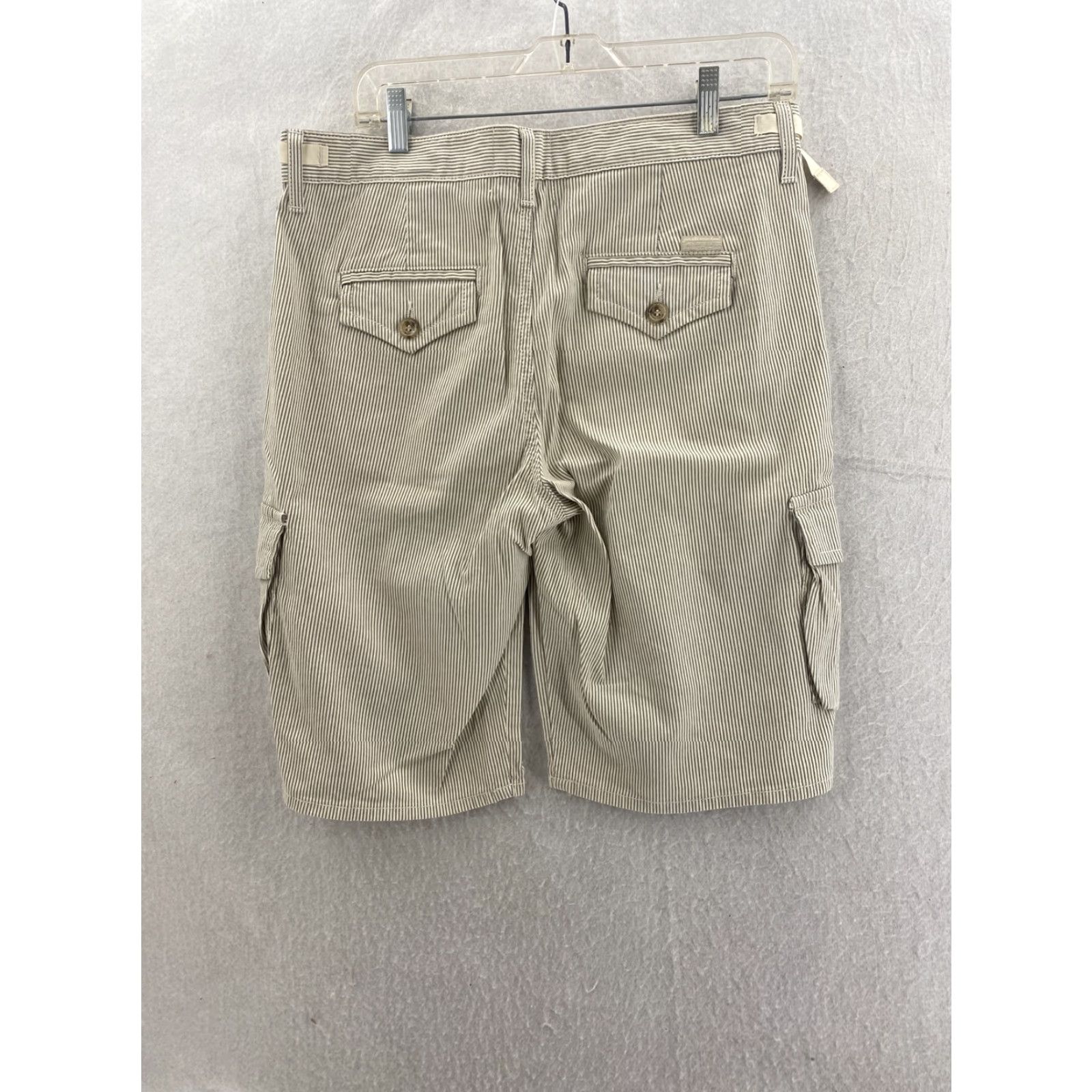 7 For All Mankind 7 For All Mankind Cargo Shorts Mens 30 Blue Cotton Linen Blend Button Fly Regular Fit Size US 30 / EU 46 - 5 Thumbnail
