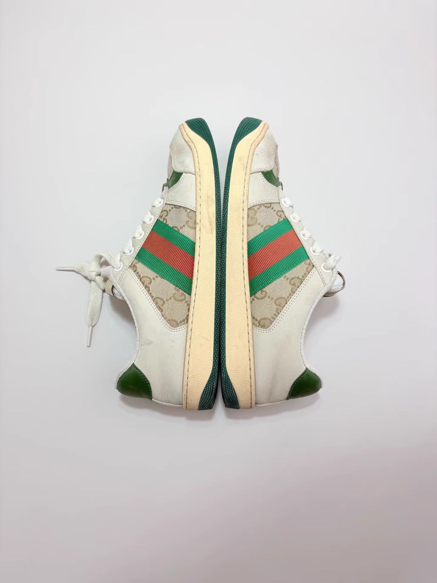Gucci GUCCI Red and White Dirty Shoes K1 Size US 8 / IT 38 - 4 Thumbnail