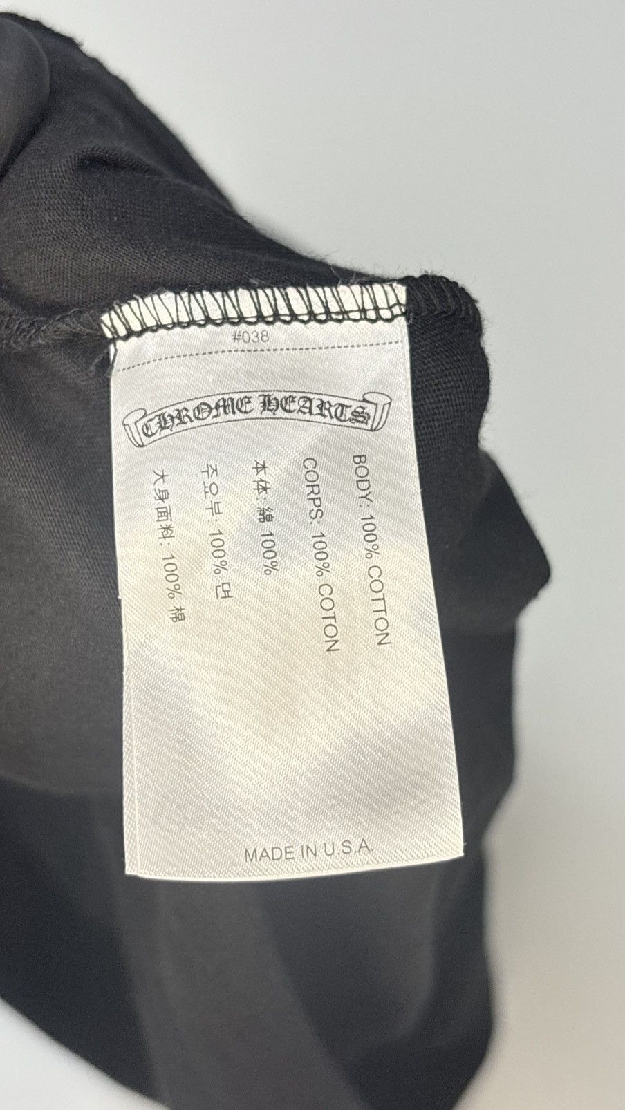 Chrome Hearts Chrome Hearts Long Sleeve Black Blue Script Size L Size US L / EU 52-54 / 3 - 9 Thumbnail