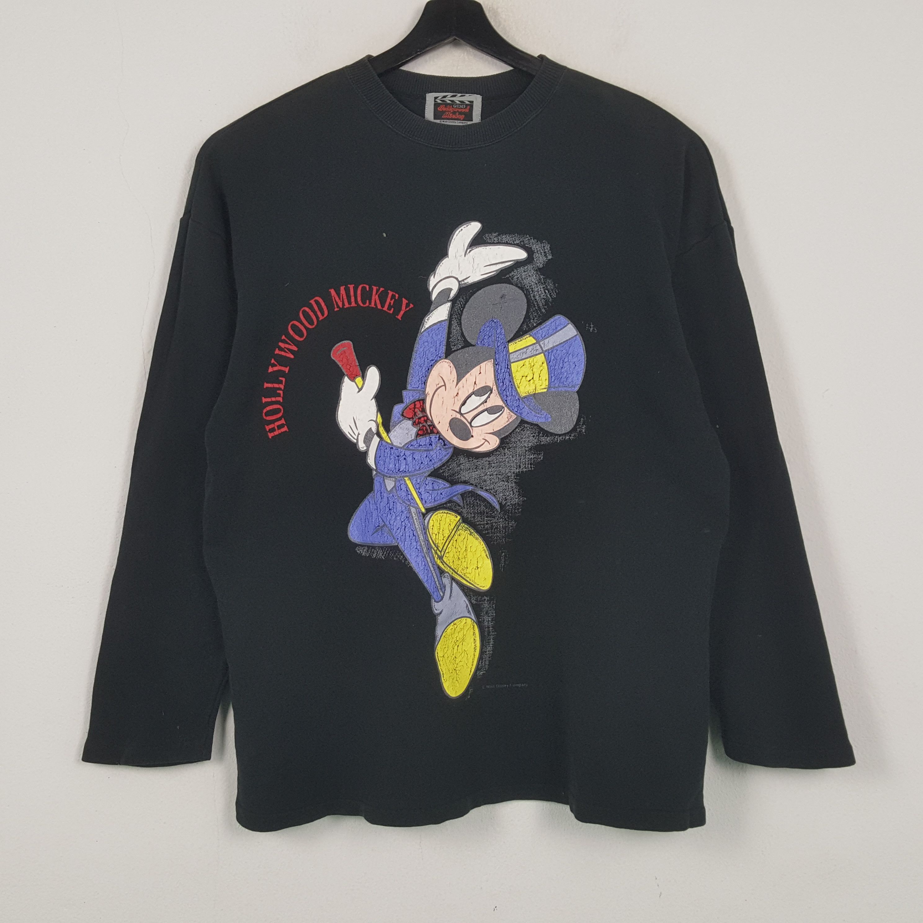 HOLLYWOOD MICKEY Mouse Cartoon Character Sweatshirt C291N33