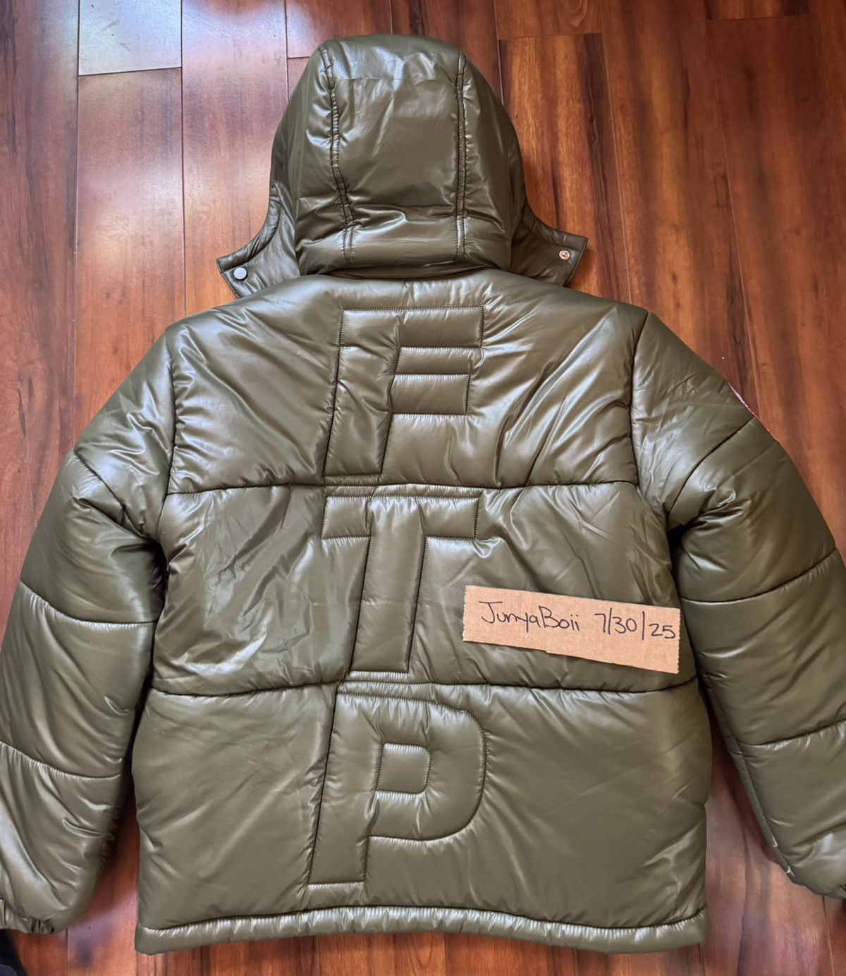 Fuck The Population FTP SS23 Olive World Domination Puffer Jacket Medium Size US M / EU 48-50 / 2 - 2 Thumbnail