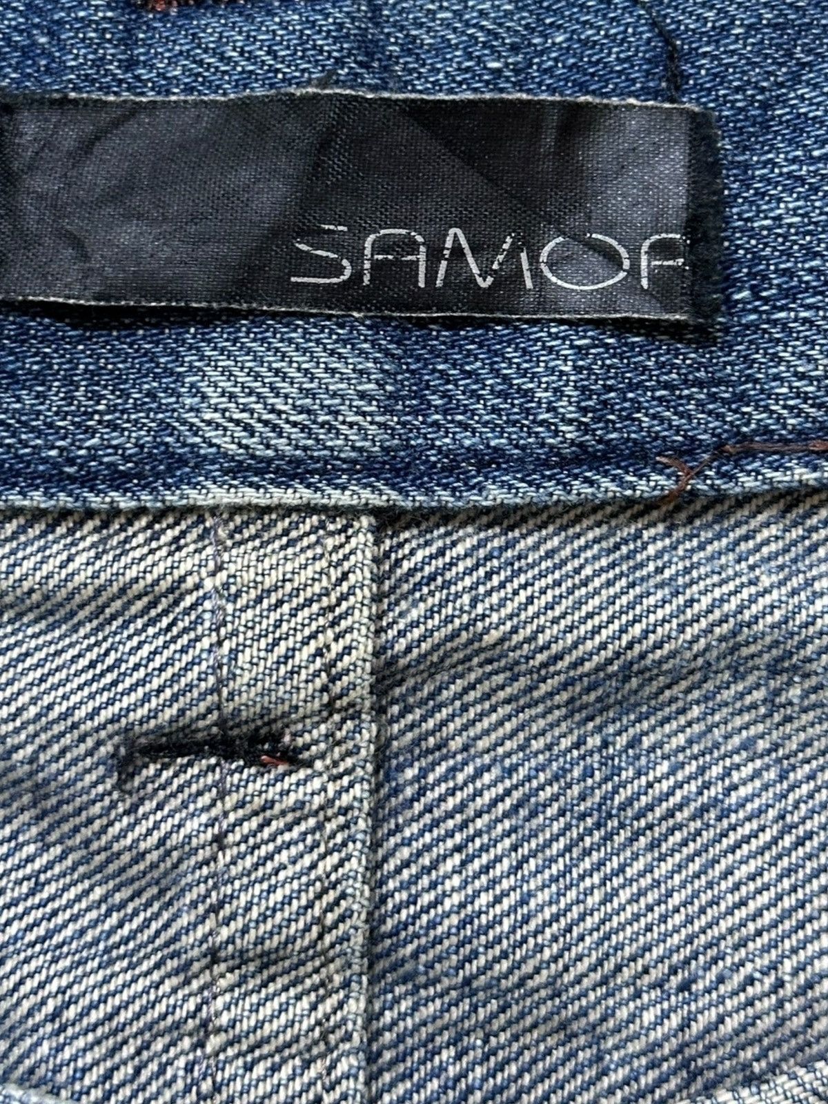 SSENSE Vintage Sense Of Freedom(SAMOF) Wide Leg Skate Denim Size US 33 - 7 Thumbnail
