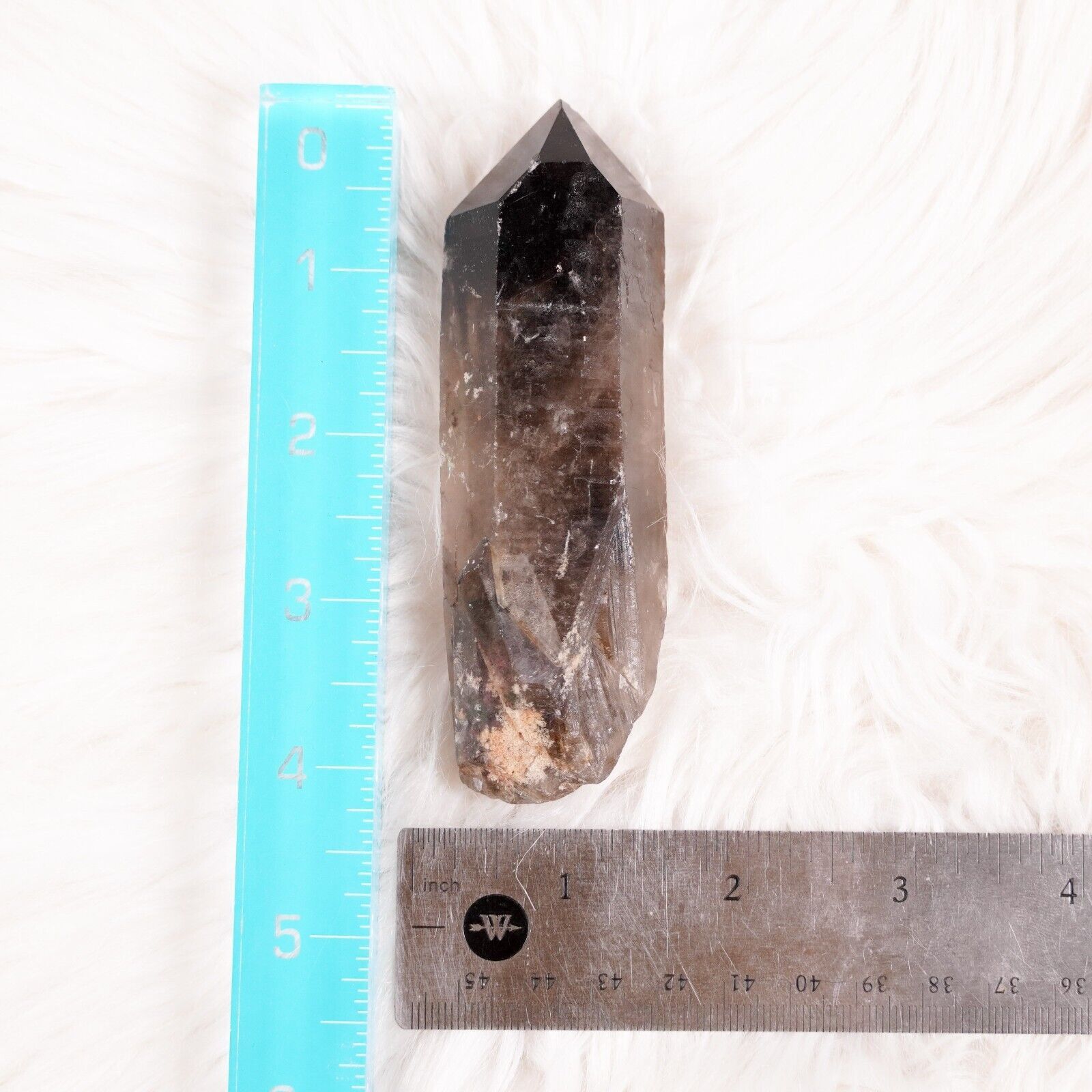 Other Large Smokey Quartz Crystal Point 4" Healing Gemstone Wand Size ONE SIZE - 10 Thumbnail