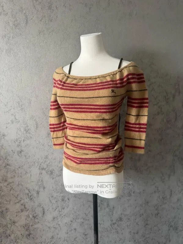 Burberry Burberry Color Block Wool Long Sleeve Top. Size M / US 6-8 / IT 42-44 - 1 Thumbnail