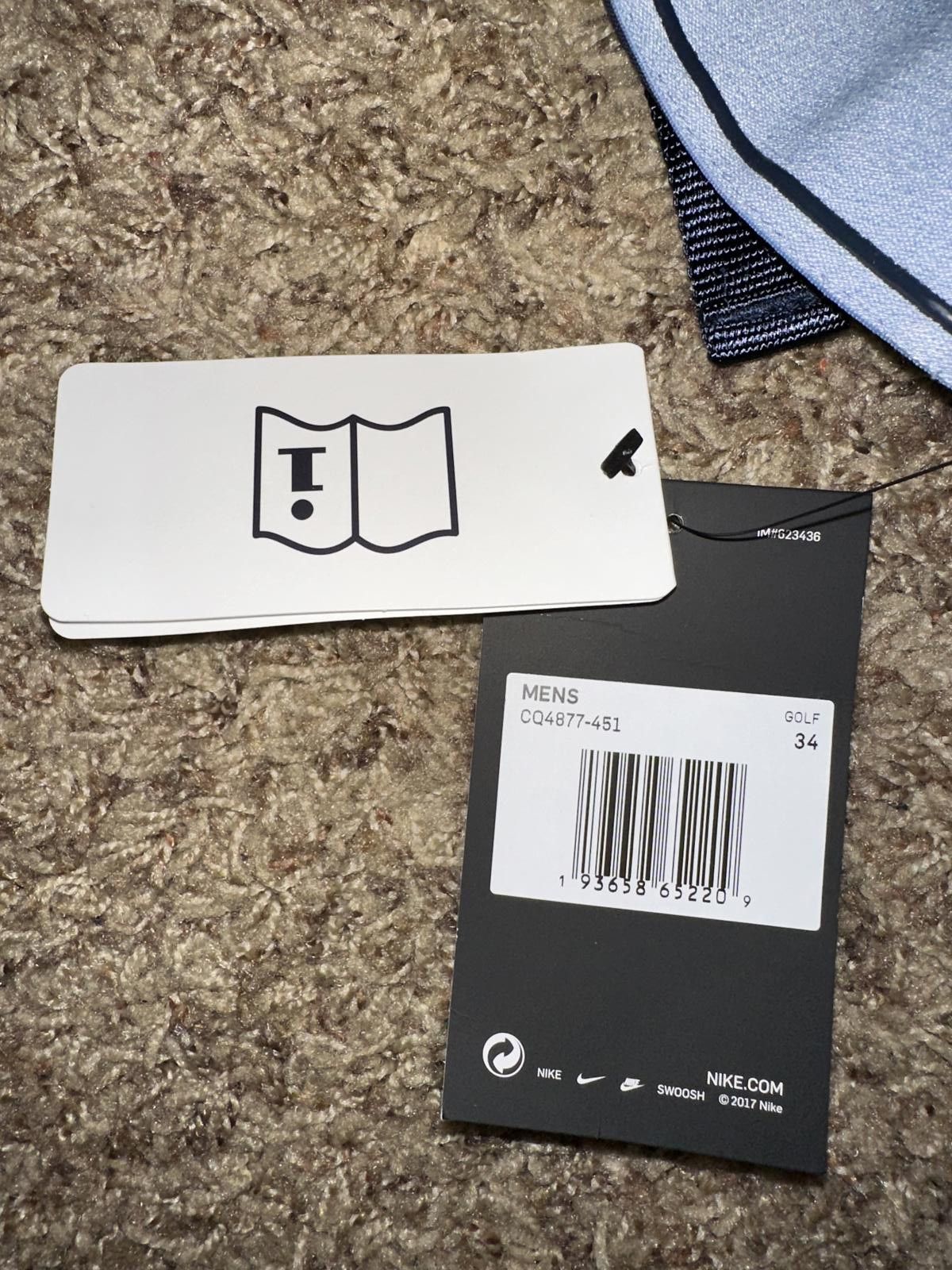 Nike Nike Men's Flex Golf Blue Charms Belted Slim Fit Shorts Sample Size US 34 / EU 50 - 11 Thumbnail