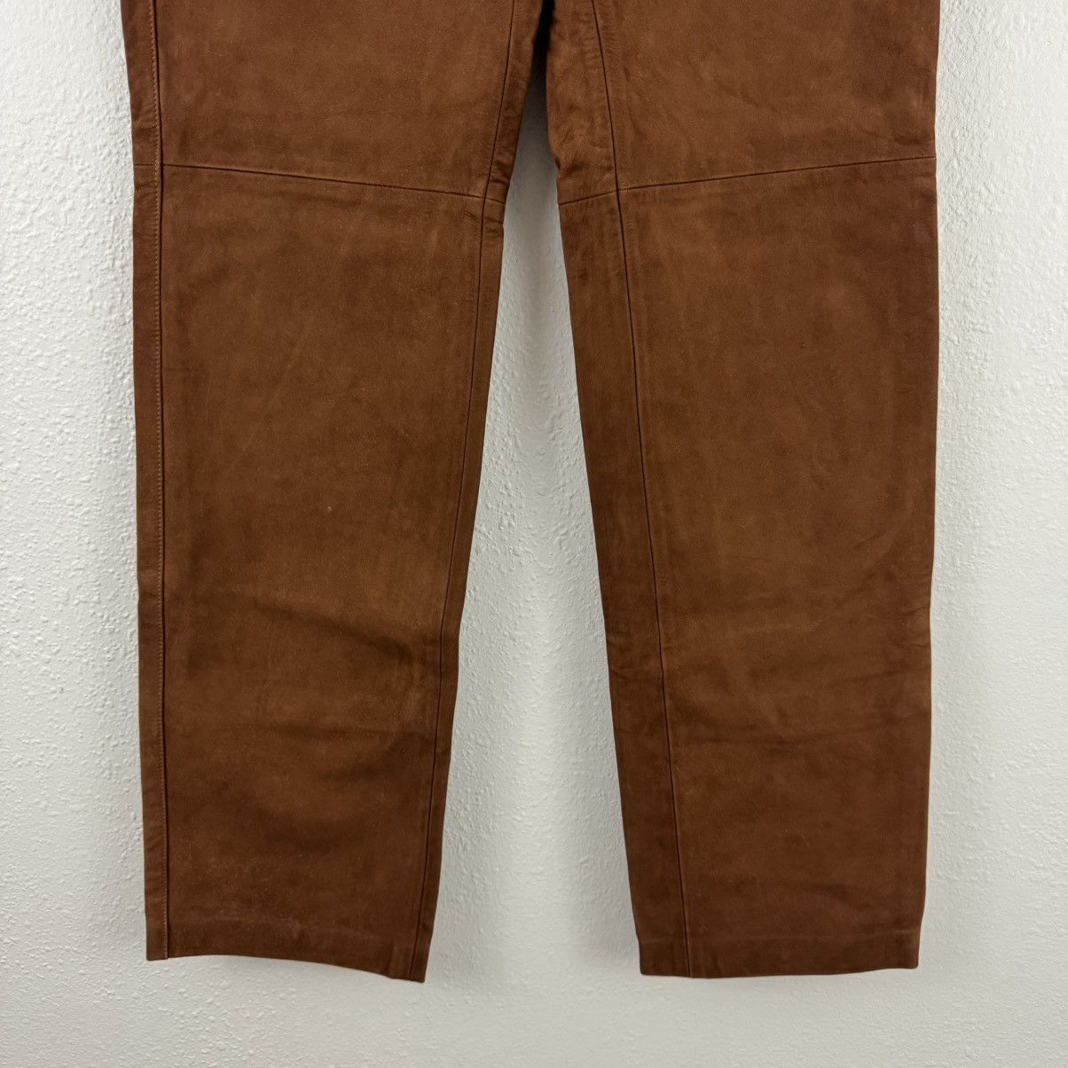 Playboy PLAYBOY Vintage Y2K 90s Brown Suede Bunny Bikercore Pant Size 26" / US 2 / IT 38 - 5 Thumbnail