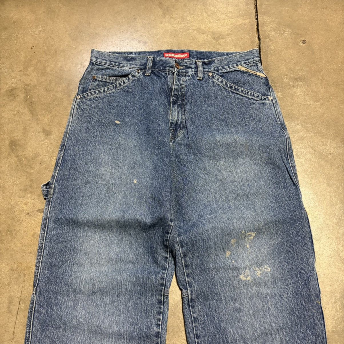 UNIONBAY Vintage Y2K Union Bay Baggy Denim Jeans Wide Leg Skater Fade Size US 36 / EU 52 - 4 Thumbnail
