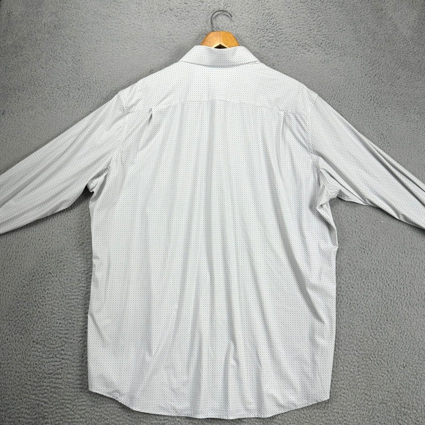 Vintage J. Hilburn Button Up Shirt Geometric White 2XL Mens Long Sleeve Regular Stretch Performance Shirt Size US XXL / EU 58 / 5 - 4 Thumbnail