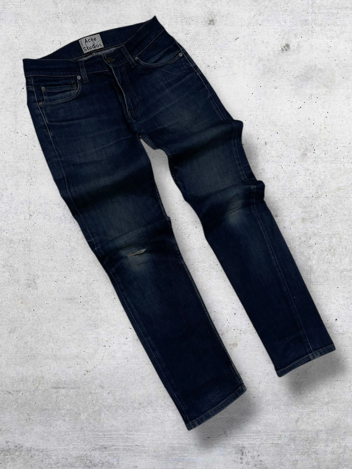 Acne Studios VINTAGE DESIGNER ACNE STUDIOS INDIGO DISTRESSED DENIM Size US 28 / EU 44 - 2 Thumbnail