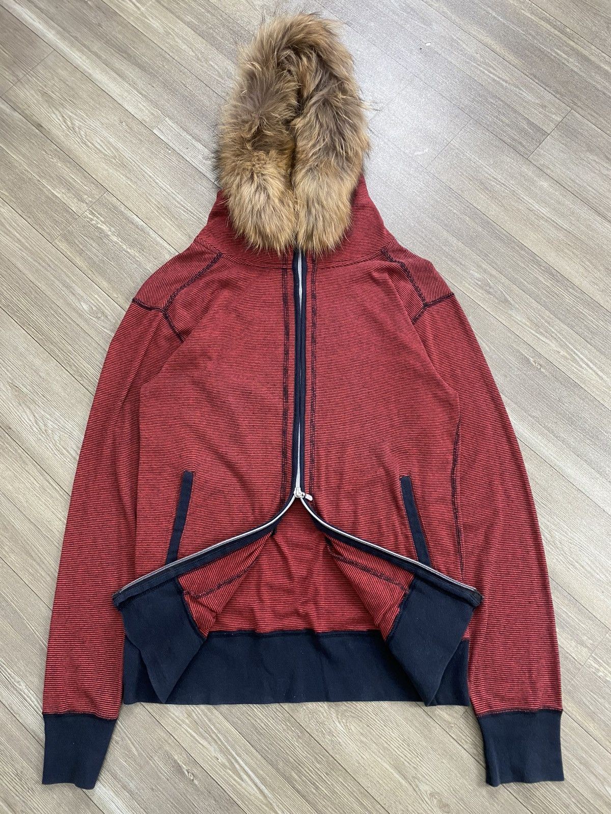 Hysteric Glamour Y2K Kurt Cobain Style Kmrii Ifsixwasnine Lgb Fur Zip Hoodie Size US M / EU 48-50 / 2 - 2 Thumbnail