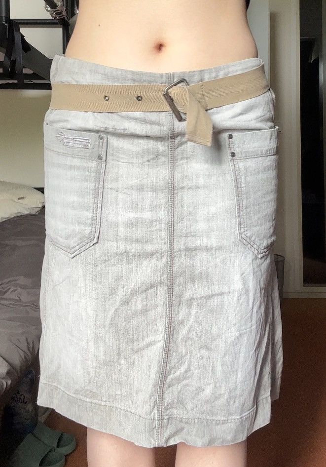 Diesel Diesel Skirt Vintage Y2K Belted Denim Knee-Length Size 32" / US 10 / IT 46 - 7 Thumbnail
