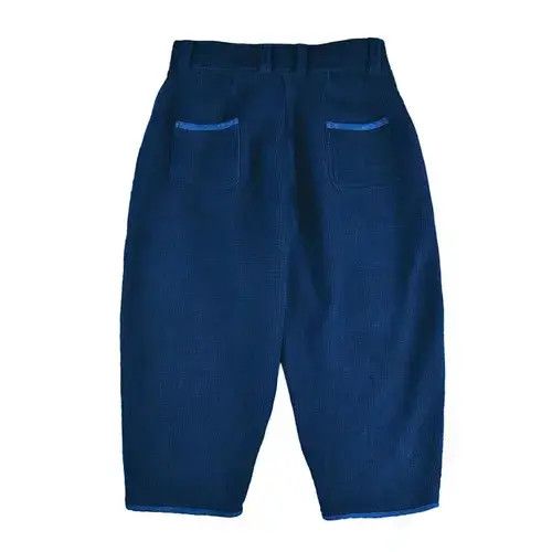 Japanese Brand 2019A/W Simple Blue Japan Indigo Loose Pants Size US 32 / EU 48 - 4 Thumbnail