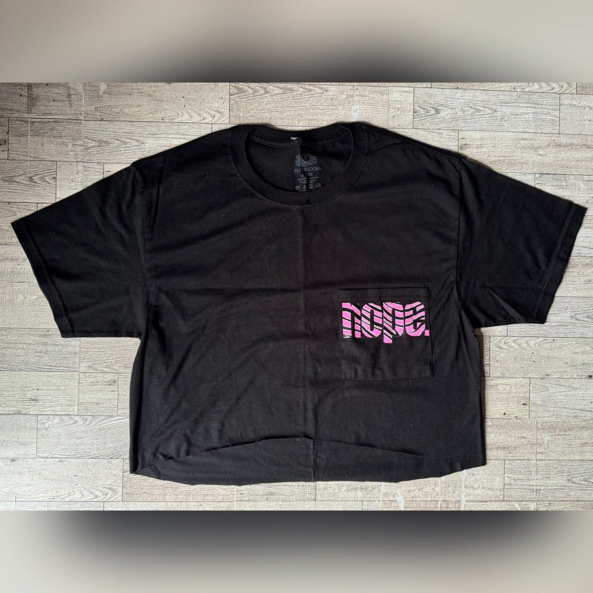 Other NOPE, Zebra Print, Black & Pink, Cropped Pocket Tee Size S / US 4 / IT 40 - 3 Thumbnail