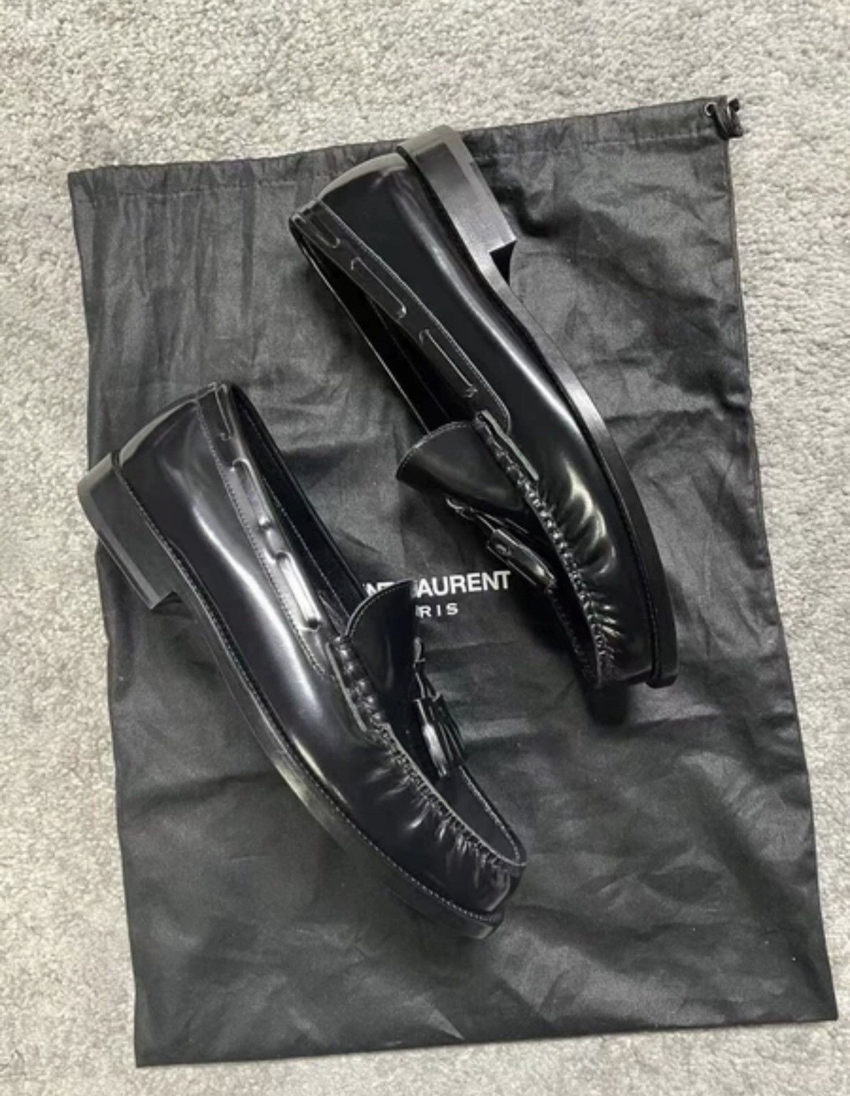 Saint Laurent Paris × Yves Saint Laurent Saint Laurent men's leather shoes Size US 8.5 / EU 41-42 - 3 Thumbnail