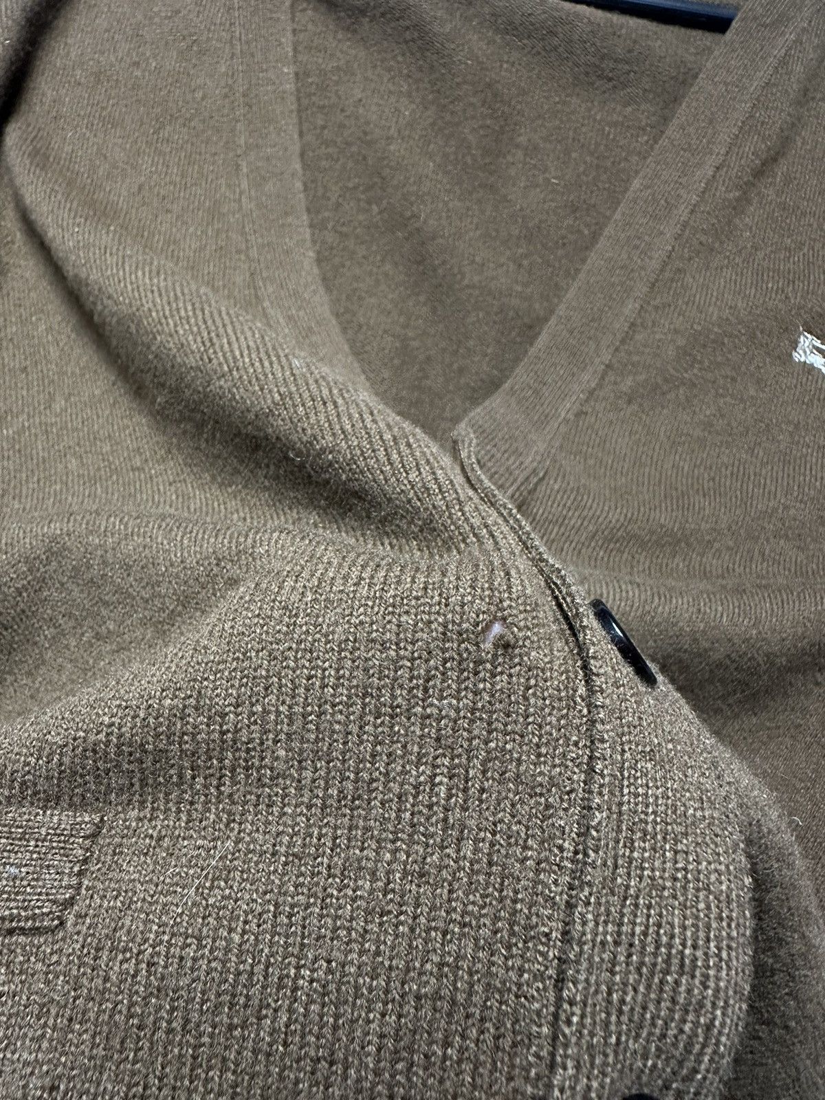Burberry × Vintage Vintage Burberrys cardigan brown size XL logo Size US XL / EU 56 / 4 - 4 Thumbnail