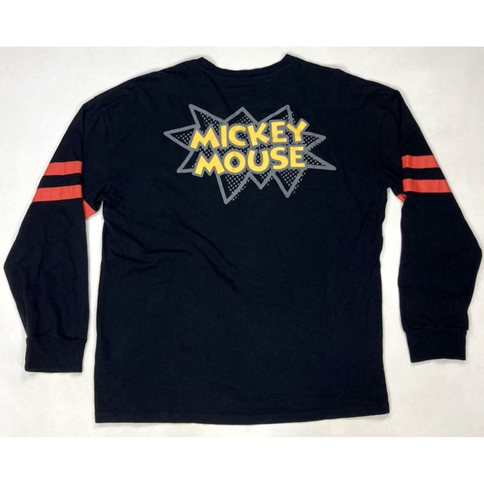 Disney DISNEY Mickey Mouse Graphic T-shirt Men L Black Long Sleeve Crew Neck Shirt Size US L / EU 52-54 / 3 - 3 Thumbnail