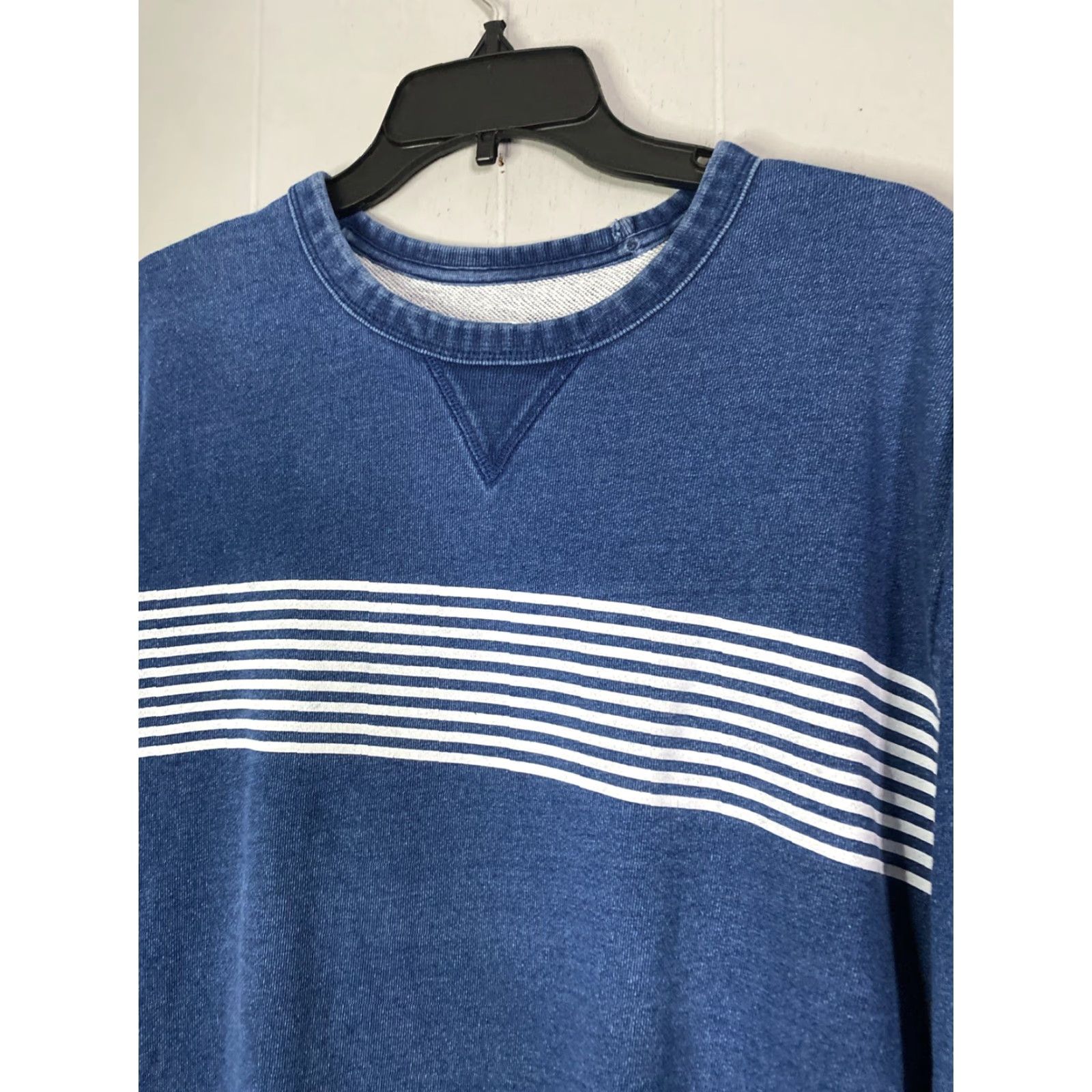Gap Gap Sweatshirt Mens Crewneck L Blue Striped French Terry Preppy Pullover Fall Winter Vintage No Size US L / EU 52-54 / 3 - 2 Thumbnail