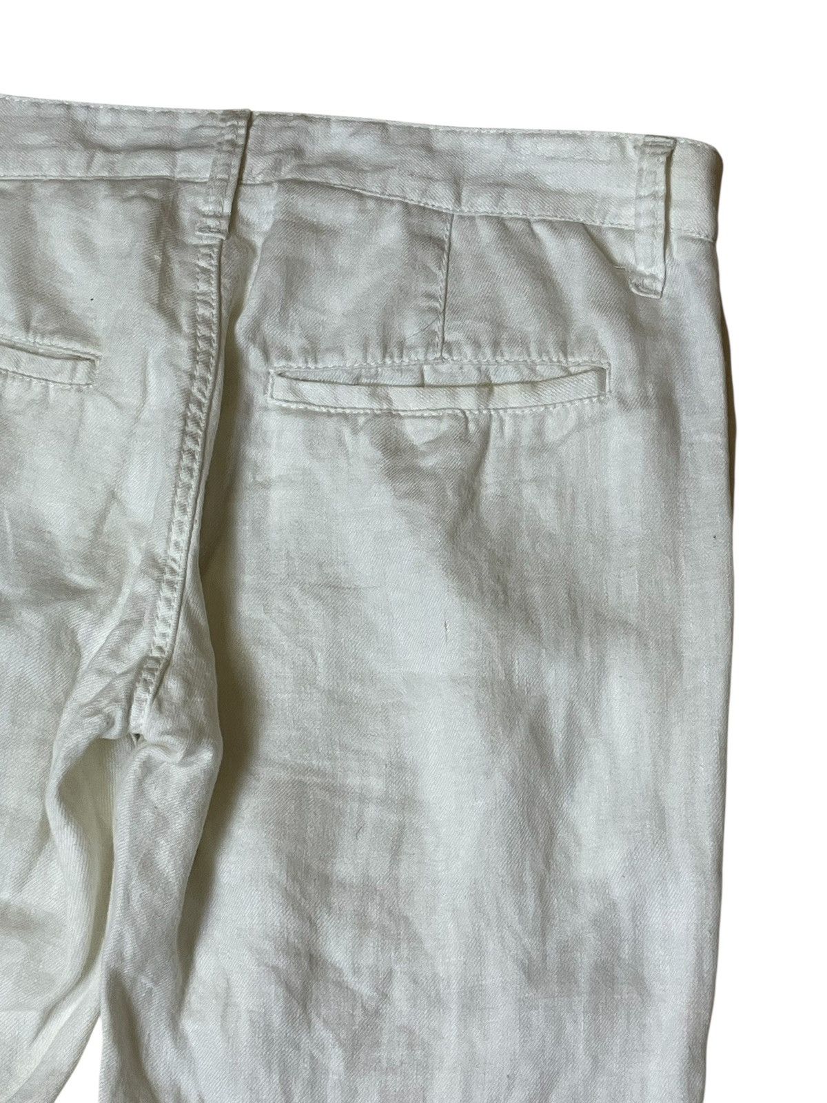 GOSTAR DE FUGA Archival japanese GOSTAR DE FUGA white linen casual pants Size US 31 - 8 Thumbnail
