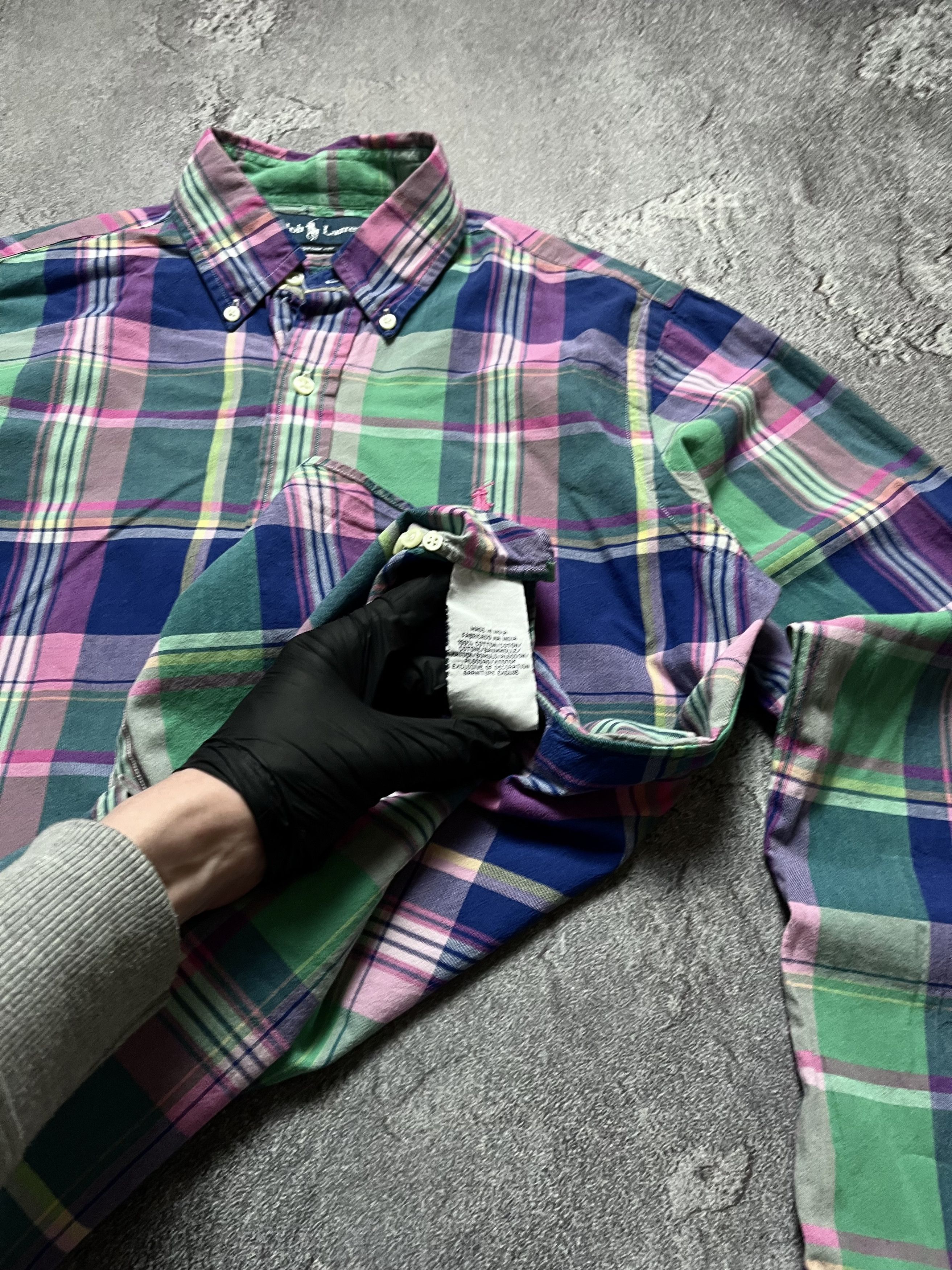 Polo Ralph Lauren Vintage Shirt Button Up Ralph Lauren Big Logo Striped Casual Size US S / EU 44-46 / 1 - 6 Thumbnail