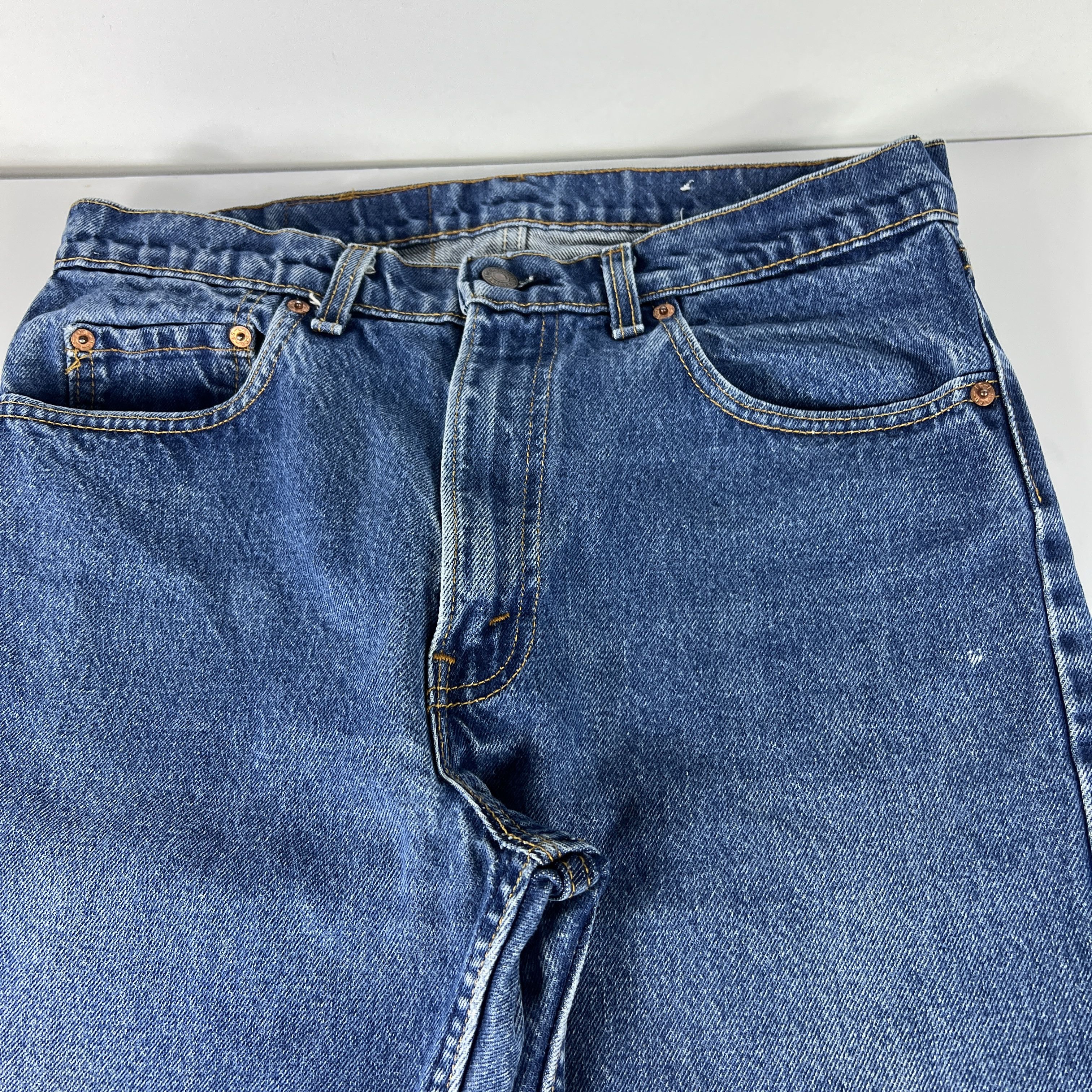 Levi's × Vintage VTG 80s Levi's Jeans 505 Straight Blue Faded Cotton Denim Size US 32 / EU 48 - 3 Thumbnail
