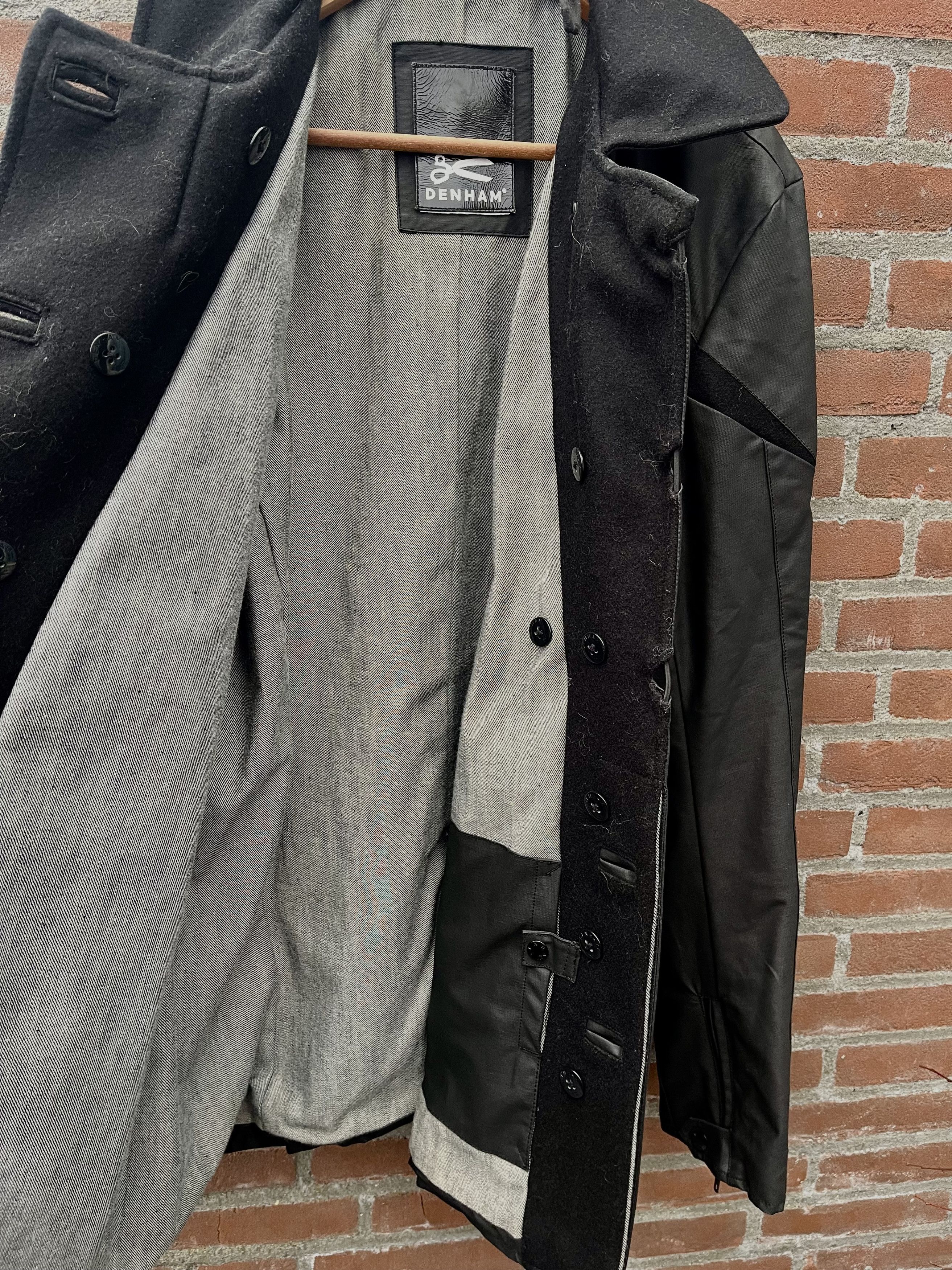 DENHAM Longshore Large black navy army biker rare military Size US L / EU 52-54 / 3 - 8 Thumbnail