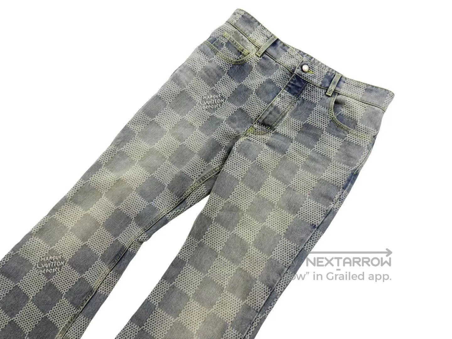 Louis Vuitton Louis Vuitton Pharrell Checkerboard Flared Jeans. Size US 32 / EU 48 - 2 Thumbnail