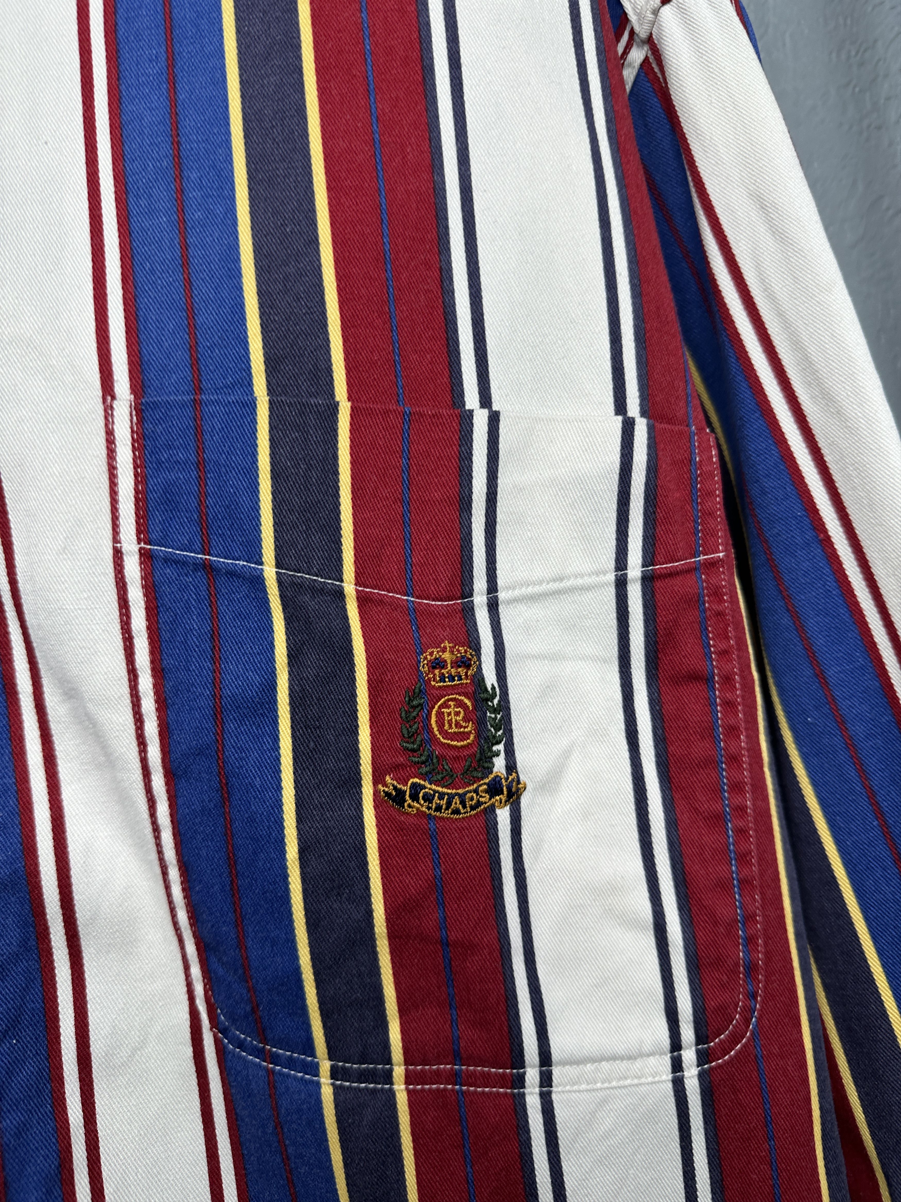 Chaps Ralph Lauren Chaps Polo Ralph Lauren Mens Long Sleeve Striped Shirt Size US M / EU 48-50 / 2 - 3 Thumbnail