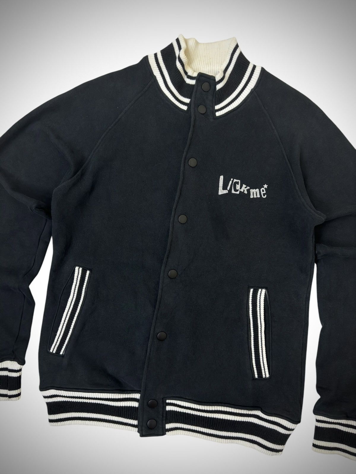 Hysteric Glamour 2000’s Hysteric Glamour - LICKME* Varsity Jacket Size US M / EU 48-50 / 2 - 2 Thumbnail